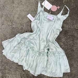 NWT Selkie The Tall Glass Antique Slip 100% Silk